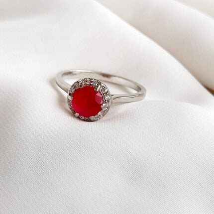 RUBY WITH SILVER