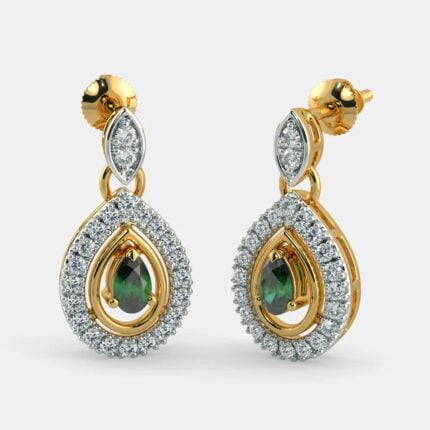 Emerald beauty earrigs